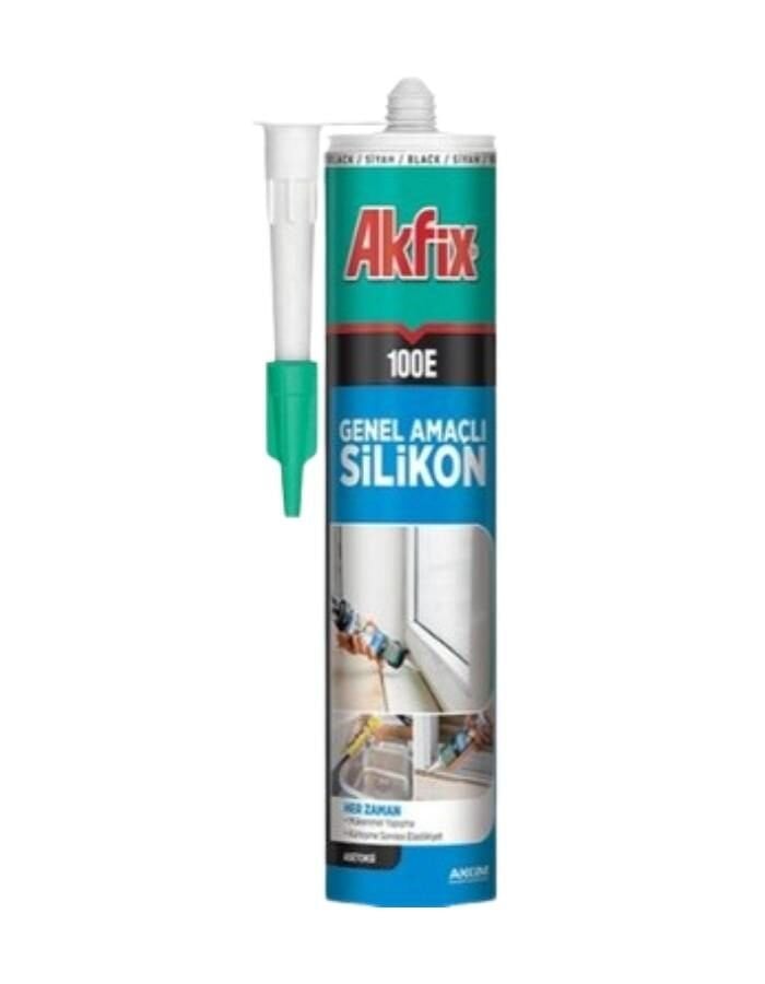 Akfix 100E Genel Amaçlı Silikon 280ML Beyaz Sa042