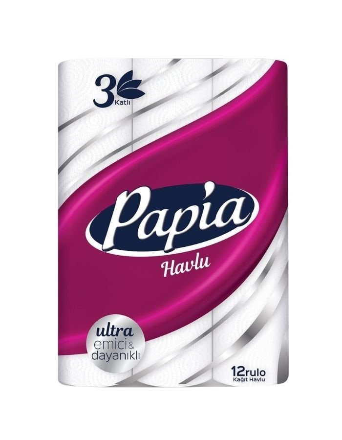 Papia 12'li 3 Katlı Kağıt Havlu