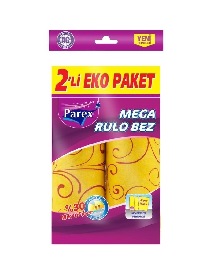 Parex 2'li Mega Rulo Temizlik Bezi