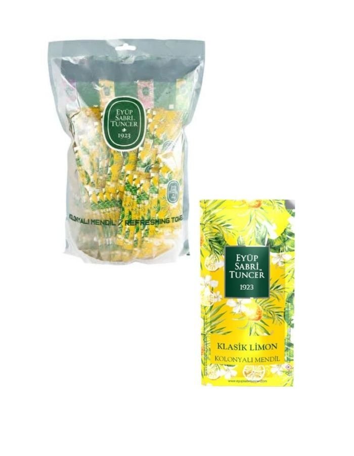 Eyüp Sabri Tuncer 150'li Limon  Kolonyalı Mendil Poşet