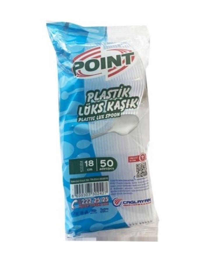 Point 50'li Plastik Lüks Kaşık