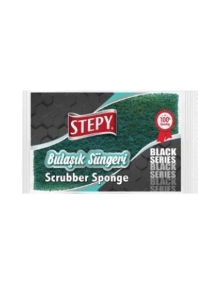 Stepy Black Tekli Bulaşık Süngeri