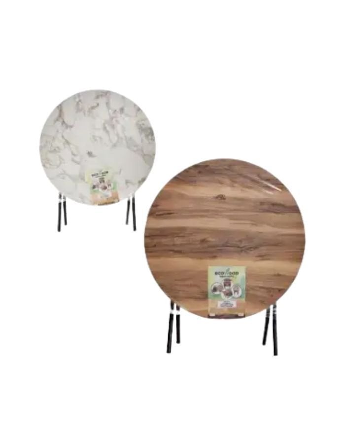 Ecowood Yuvarlak Katlanır Masa 60 Cm