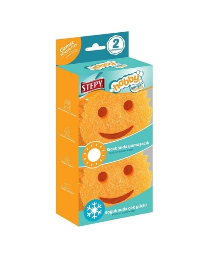 Stepy 2'li Gülen Yüz Sünger