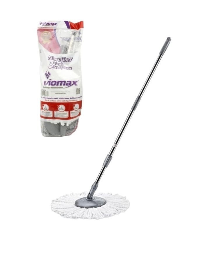Viomax 3'lü Döner Mop Set