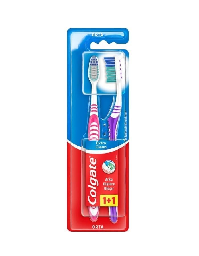 Colgate Extra Clean Diş Fırçası 1+1