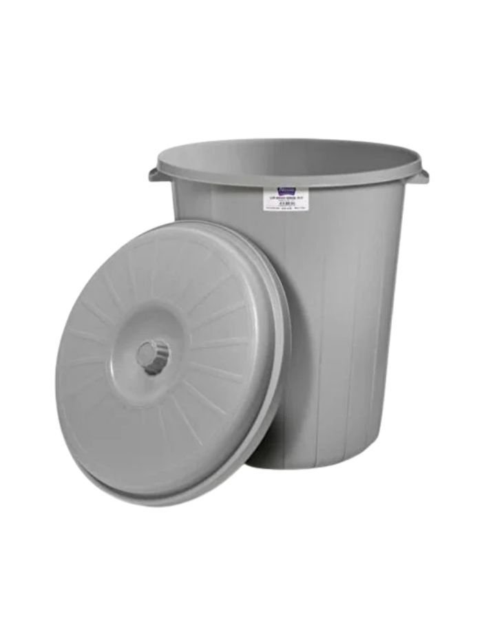 Tuffex Jumbo Boy gri Çöp Kovası 90 Lt