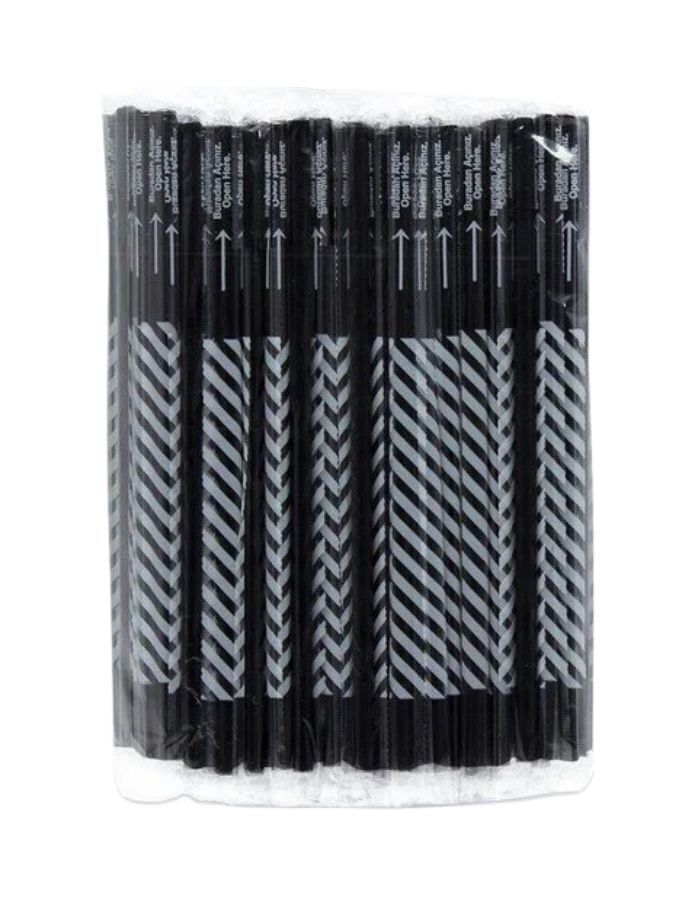 Jelatinli Frozen 100'lü Siyah Pipet  22Cm