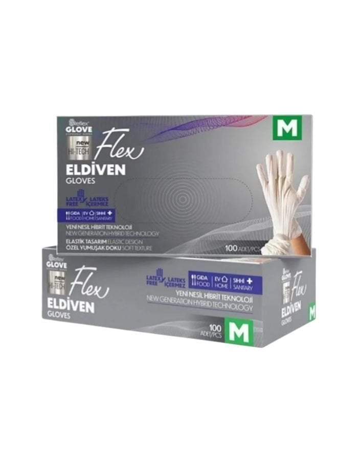 Reflex Flex 100'lü M Beden Bej Muayene Eldiveni