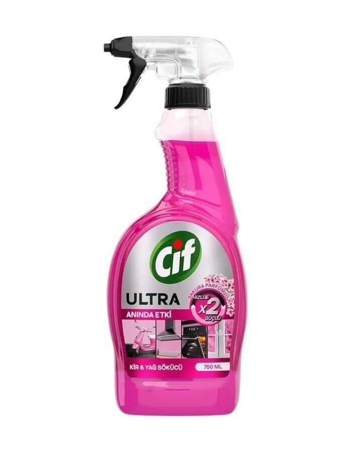 Cif Sakura Kir Ve Yağ Sökücü Sprey 750 ML