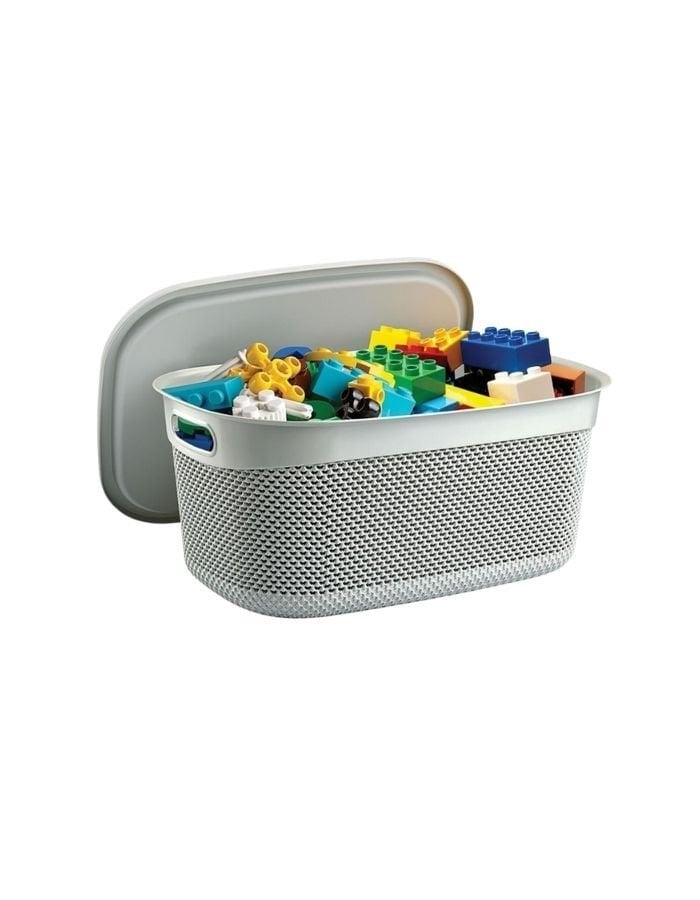 Üçsan Damla Desenli Kapaklı Sepet 6.6 Lt