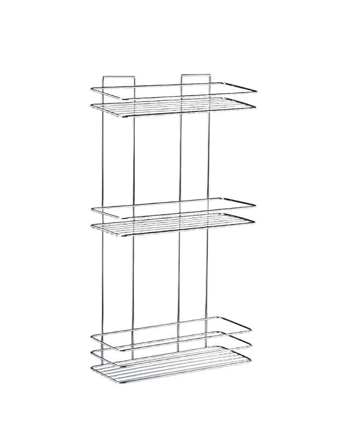 Daystone 3 Katlı Krom Banyo Köşe Rafı