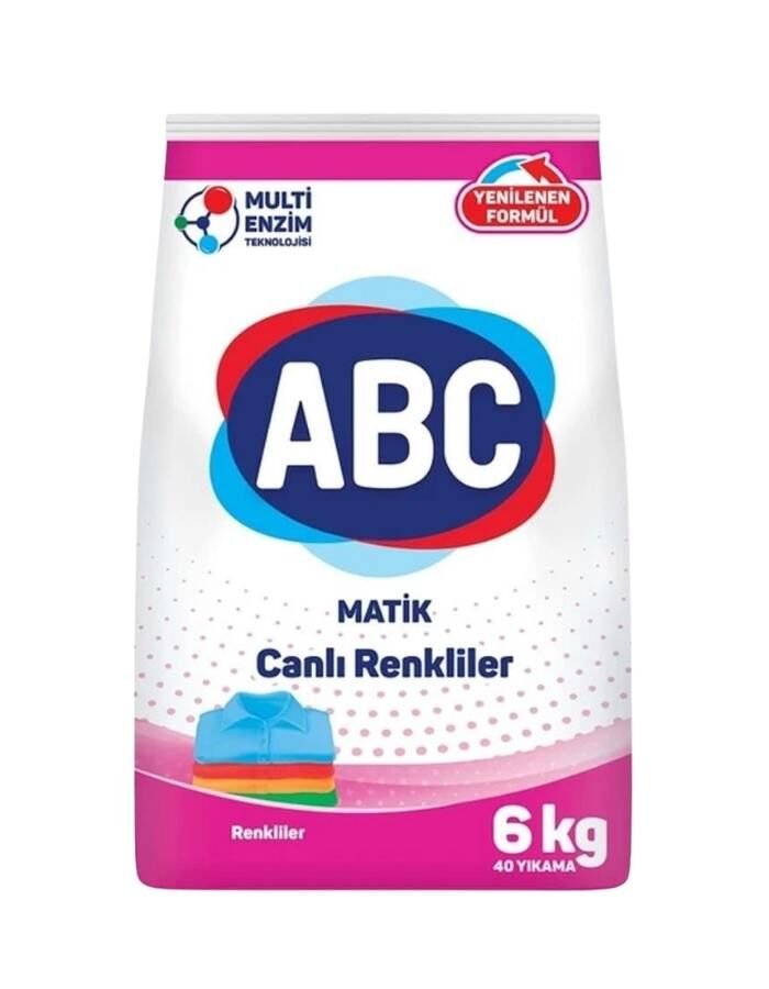 Abc Matik Canlı Renkler 6 Kg