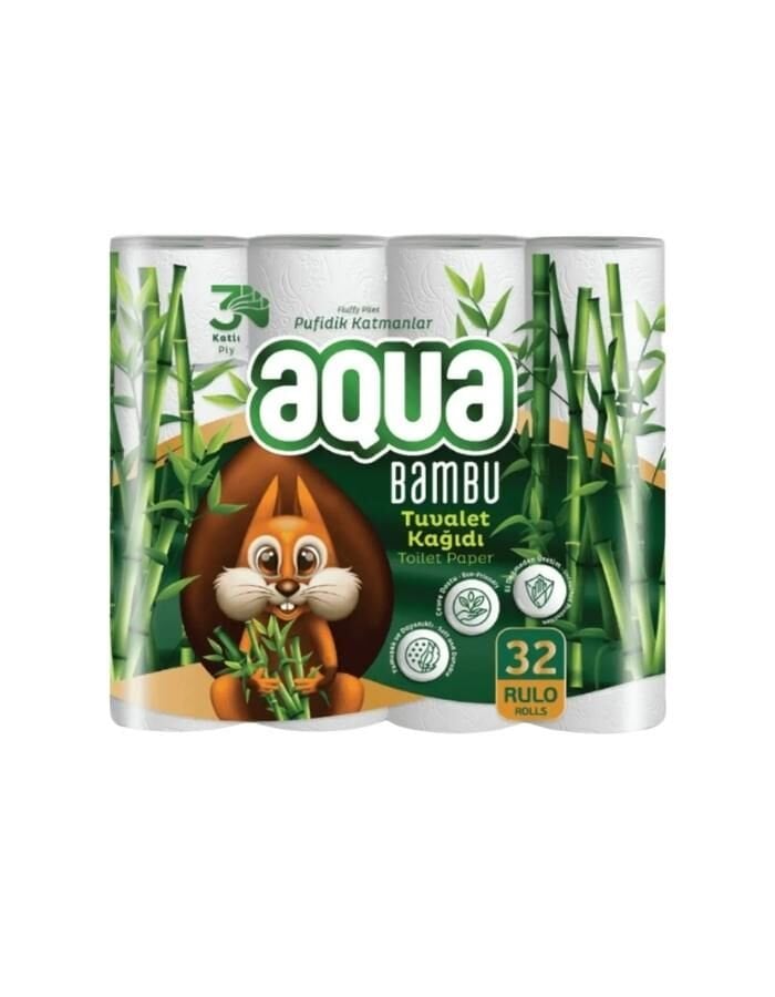 Aqua 32Li  3 Katlı Tuvalet Kağıdı