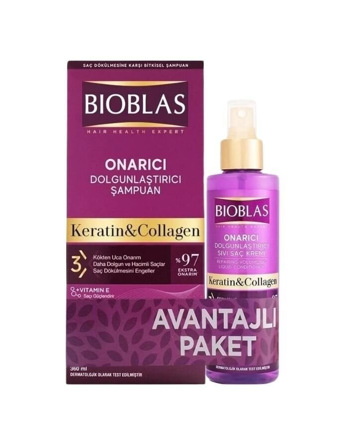 Bioblas Kolajen Şampuan + Saç Kremi 360 ML