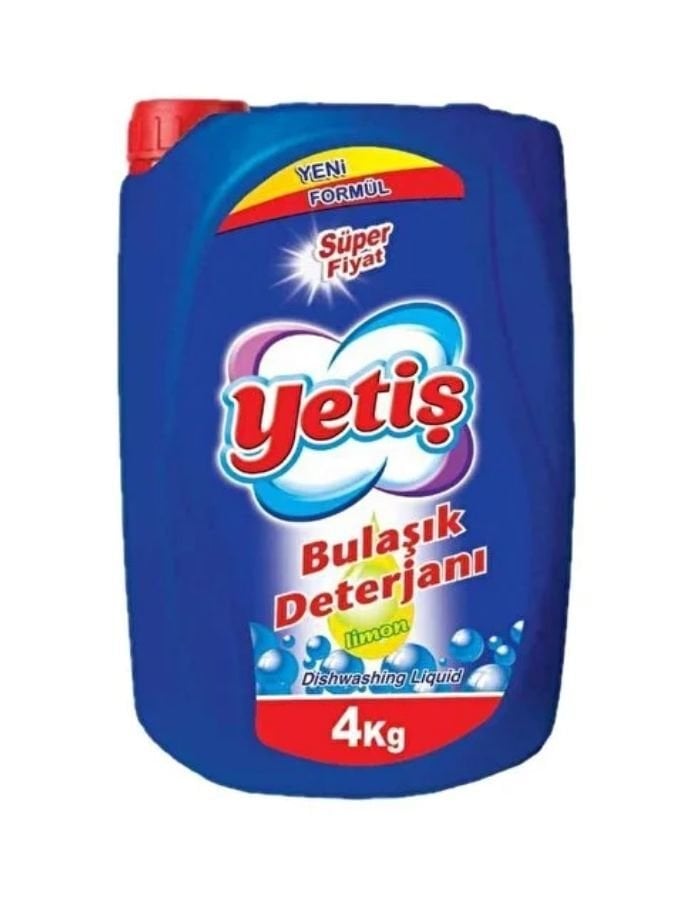 Yetiş Limon Sıvı Bulaşık Deterjanı 4Kg