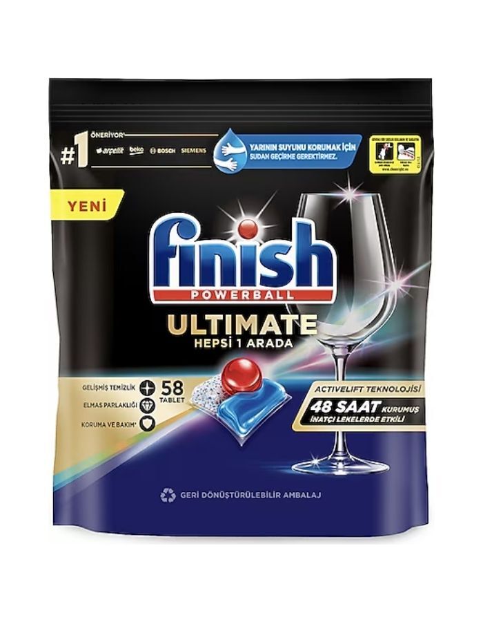 Finish Quantum Ultimate 58'li Bulaşık Makinesi Tableti