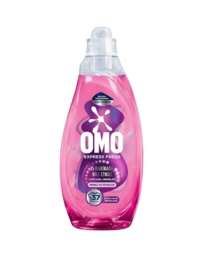 Omo Express Fresh Renkliler ve Siyahlar Sıvı Çamaşır Deterjanı  1480 ML