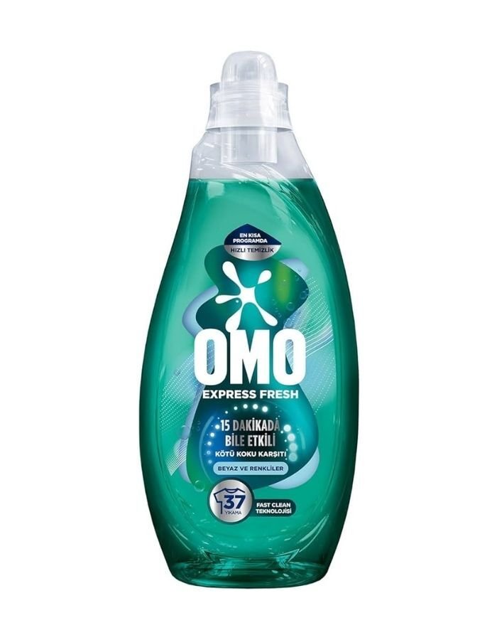 Omo Express Fresh Beyazlar ve Renkliler Sıvı Çamaşır Deterjanı 1480 ML