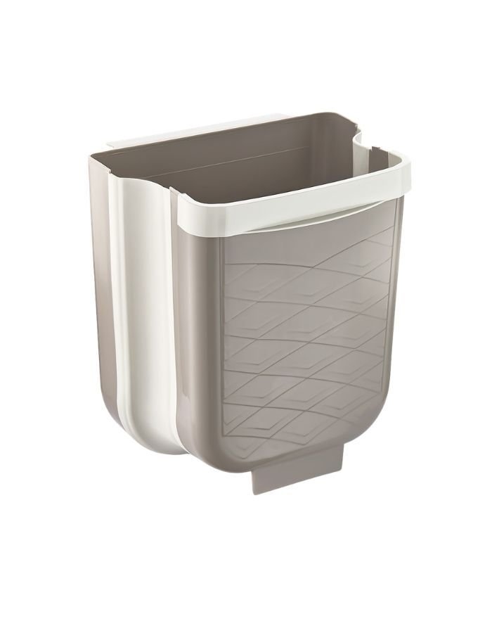 Qlux Katlanabilir Çöp Kovası Bej