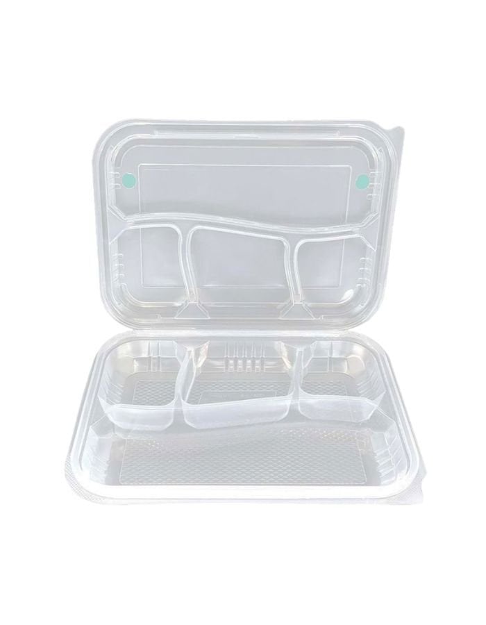 Starcup Kebap Kabı 4 Bölmeli Delikli Pp Şeff 75 Adet