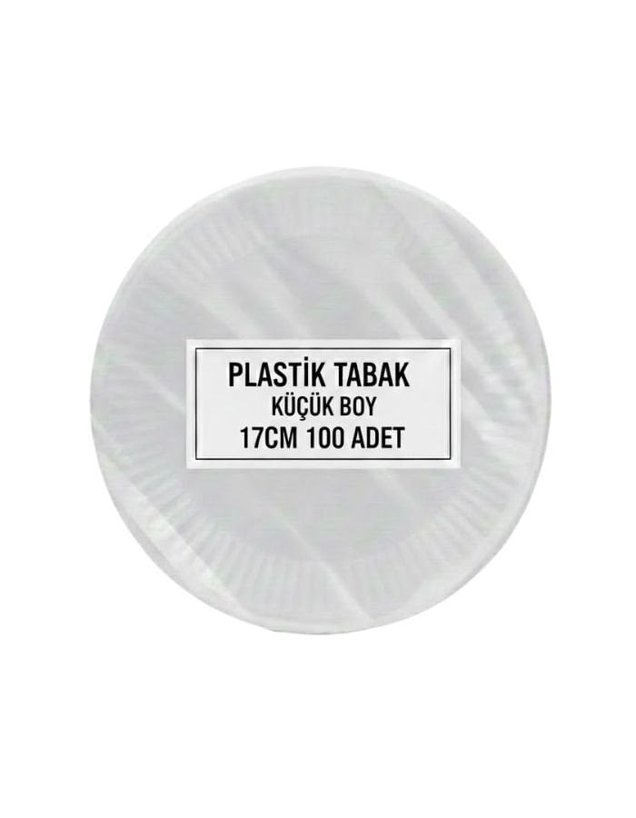 Niceplast 100'lü Küçük Boy Plastik Tabak 17 Cm