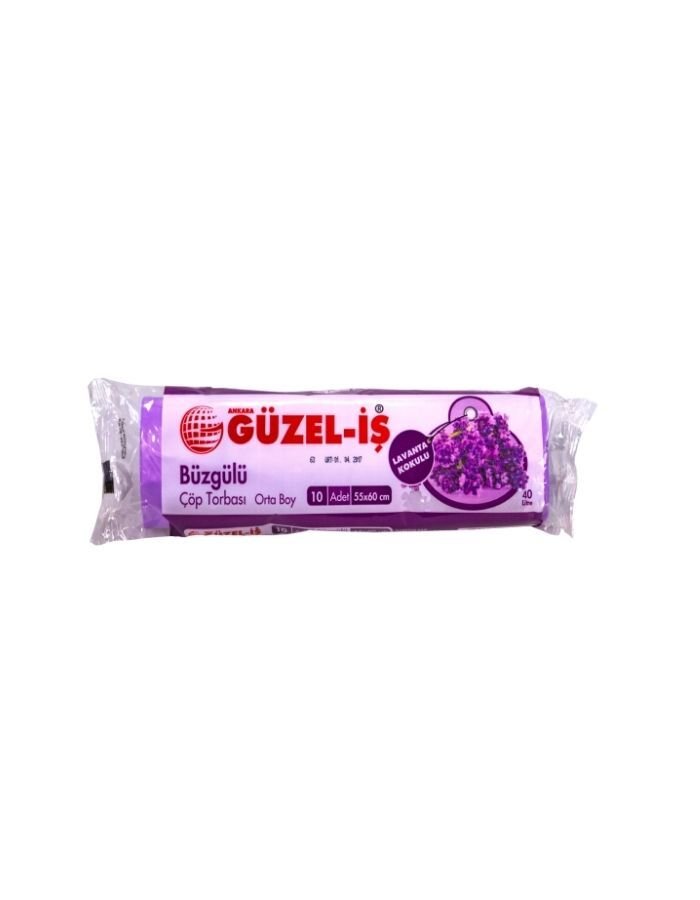 Güzel İş Büzgülü Lavanta Büyük Çöp Torbası 65X70 Cm