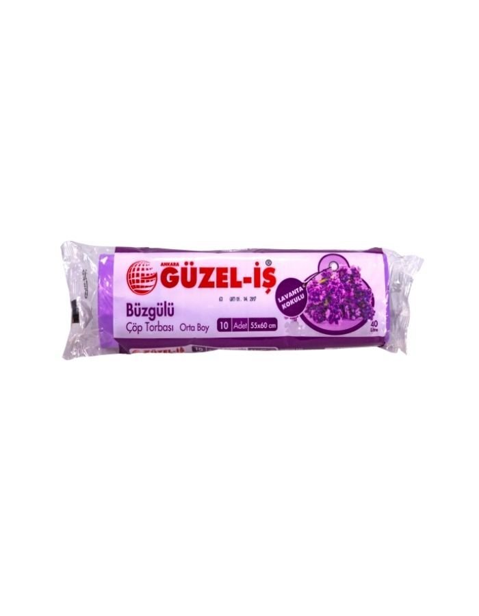 Güzel İş Büzgülü Lavanta Orta Çöp Torbası 55X60