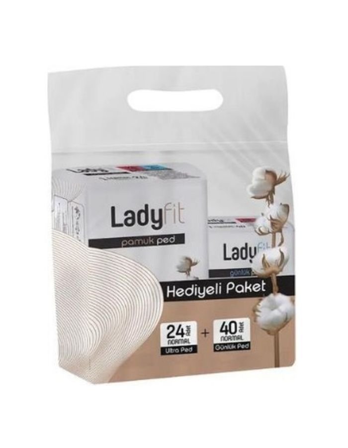Ladyfit  24+40'lı Pamuk Süper Normal+Günlük Ped