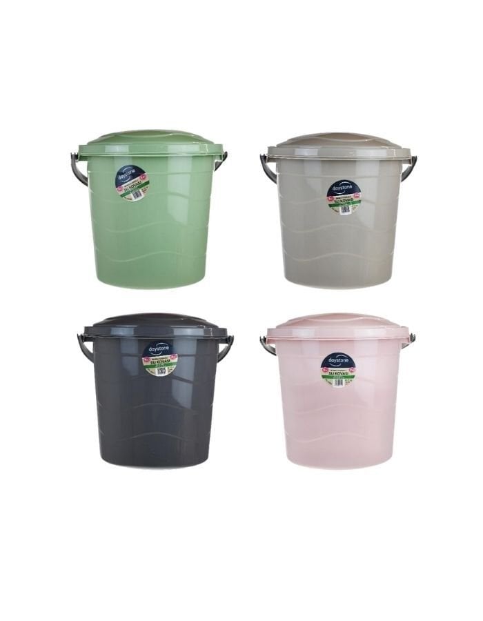Daystone Kapaklı Renkli Su Kovası 5 Lt
