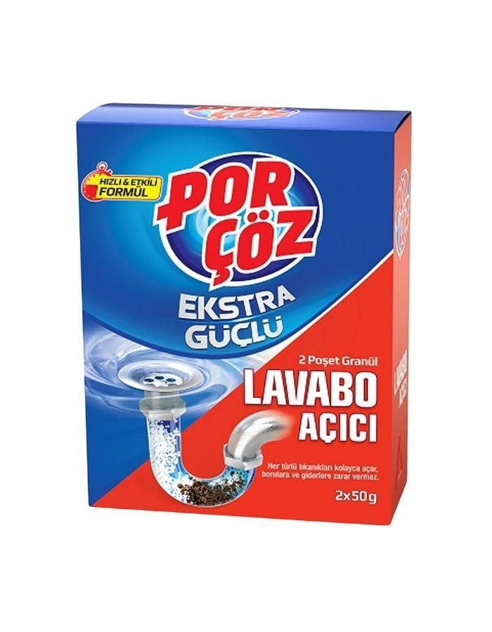 Porçöz Granül Lavabo Açıcı 2X50 100 gr