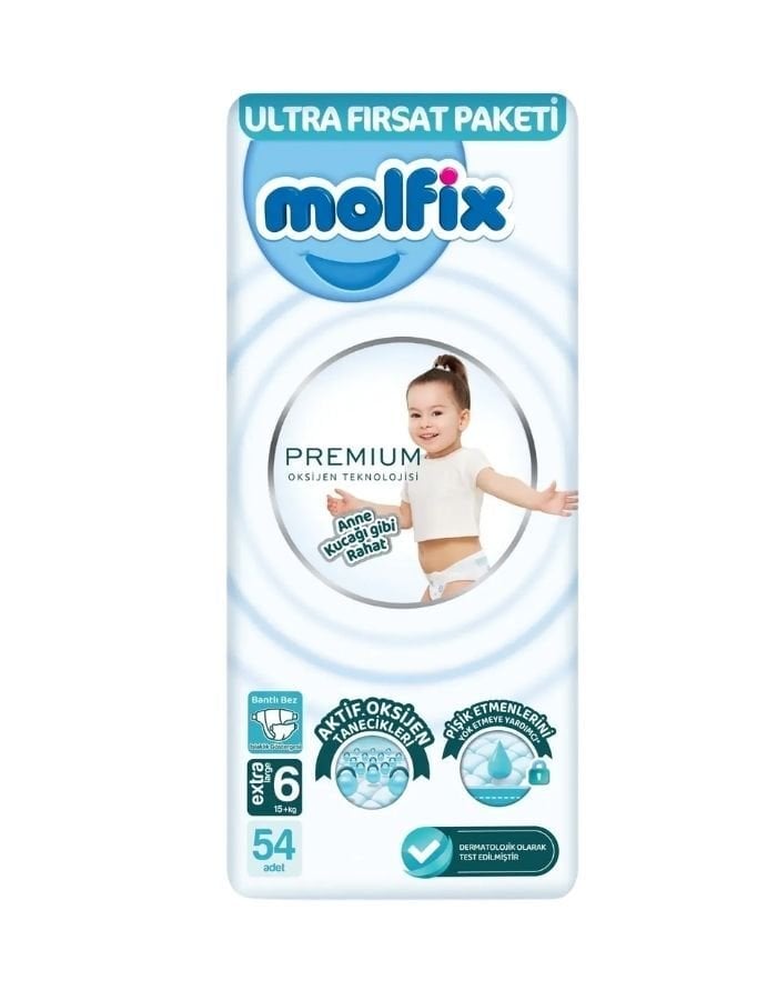 Molfix Premium Ultra 54'lü Bebek Bezi No:6