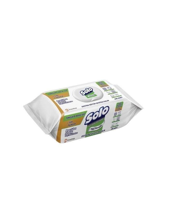 Solo 100'lü Beyaz Sabun Yüzey Temizlik Havlusu