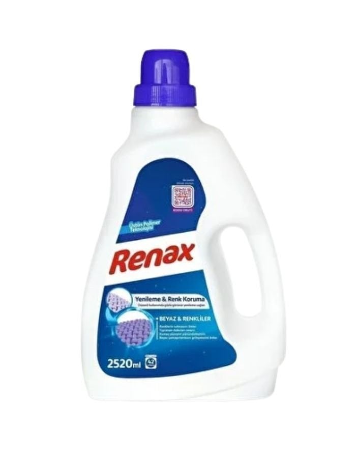 Renax Beyaz Renkli Sıvı Çamaşır Deterjanı 2520 ML