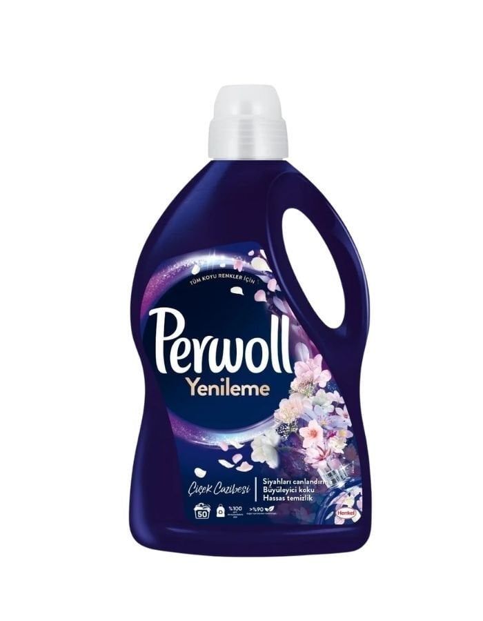 Perwoll Koyu Renkliler Çiçek Cazibesi Sıvı Çamaşır Deterjanı 3000ML