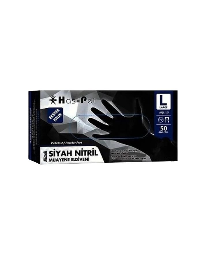 Haspet Extra L Beden Kalın Pudrasız Eldiven