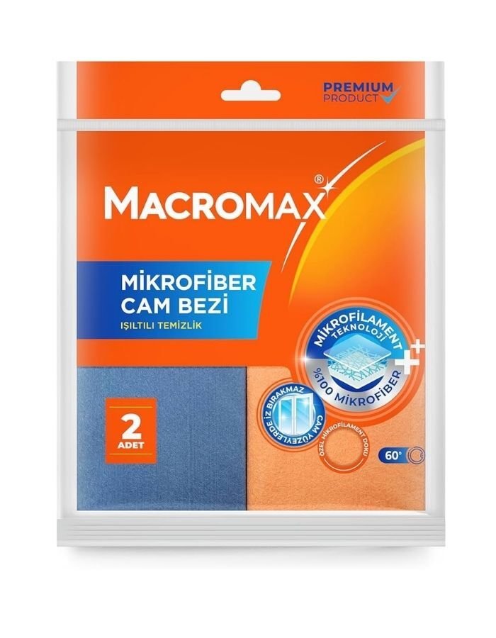 Macromax 2'li Mikrofiber Cam Bezi