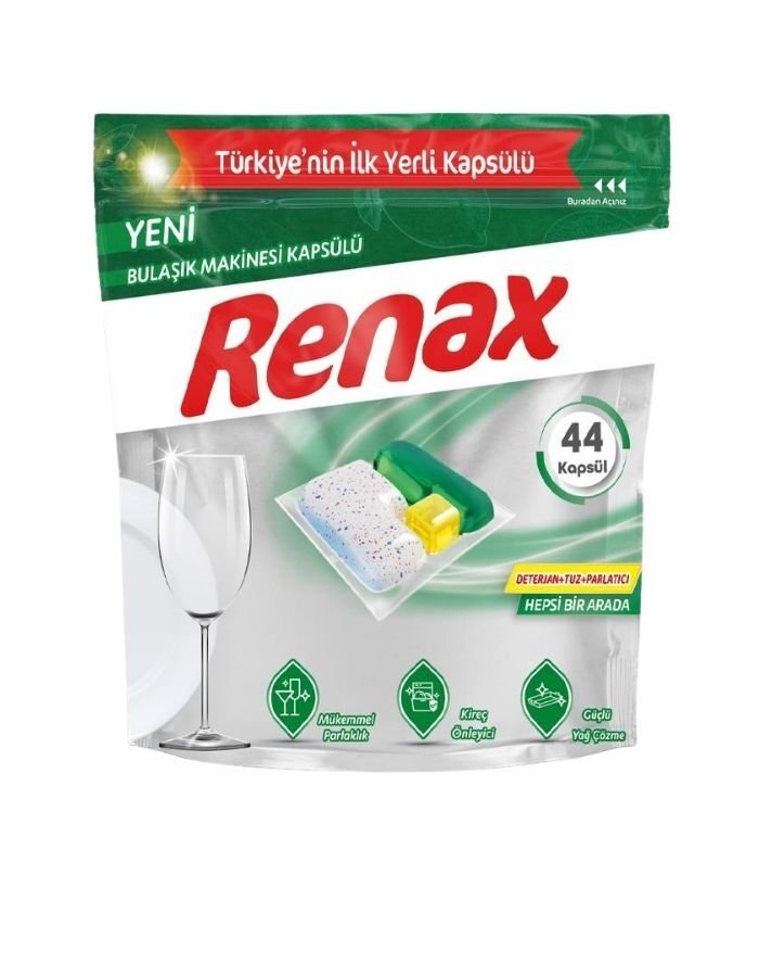 Renax 44'lü Bulaşık Makinesi Tableti