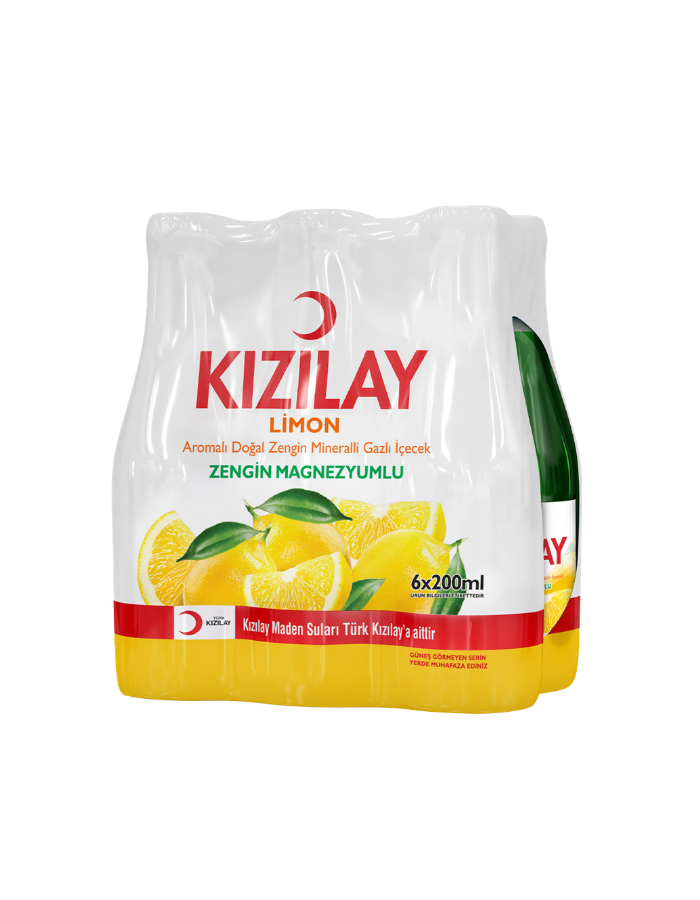 KIZILAY MADEN SUYU LİMON 6'LI