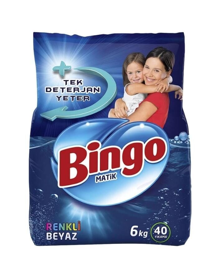 Bingo Matik Renkli Beyaz 6 Kg