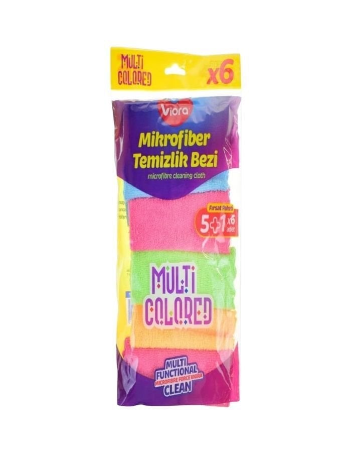 Viora 6'lı Mikrofiber Temizlik Bezi