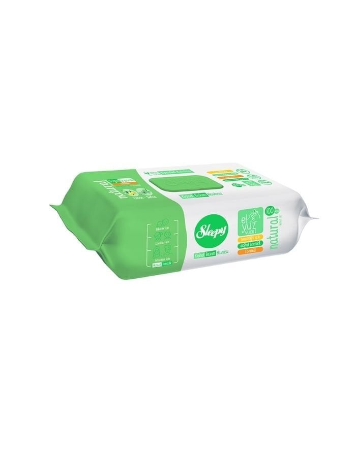 SLEEPY KİŞİSEL BAKIM HAVLUSU NATURAL 100LÜ