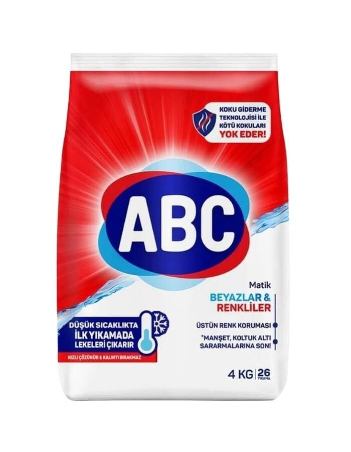 Abc Matik 4 Kg Renkli Beyaz