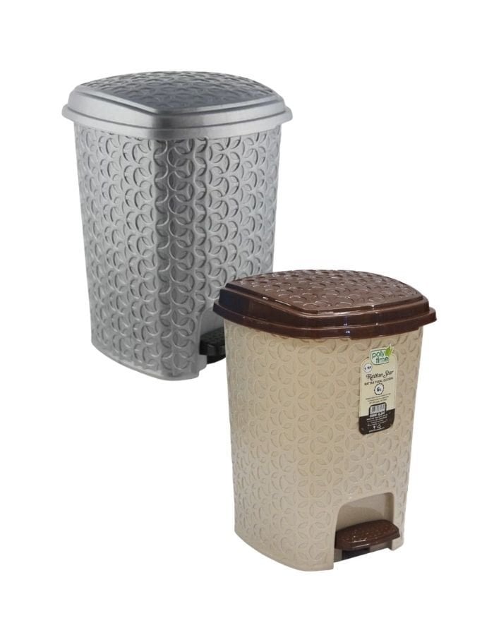 Polytime Rattan Pedallı Çöp Kovası 22 Lt