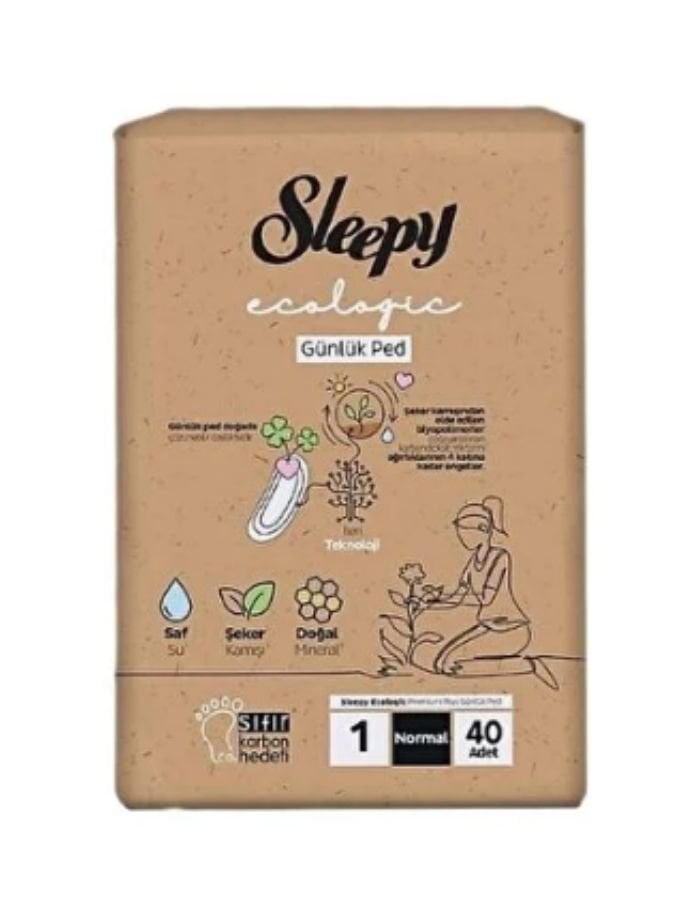 Sleepy Ekolojik Günlük Ped Uzun 40X24