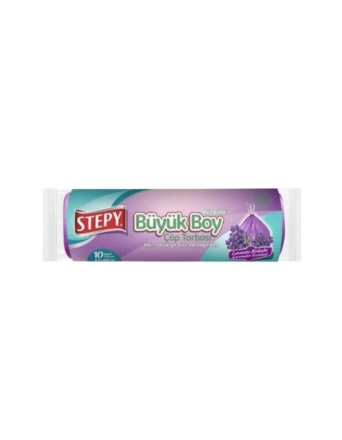 Stepy Büzgülü Orta Boy Lavanta Çöp Poşeti