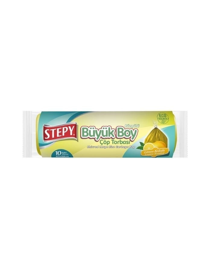 Stepy Büzgülü Büyük Boy Limon Çöp Poşeti