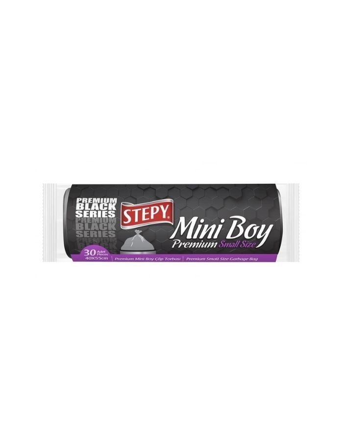 Stepy Black Ekonomik Mini Boy Çöp Poşeti