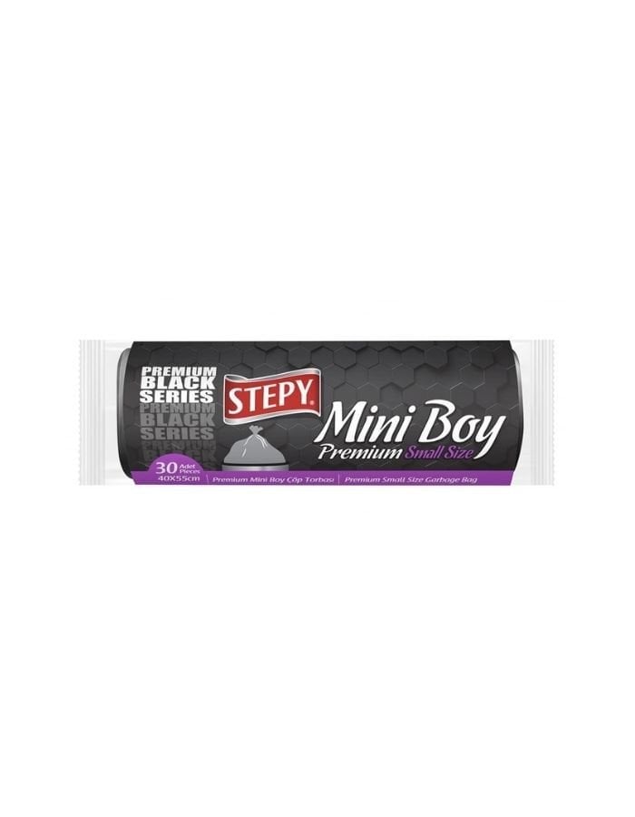 Stepy Black Ekonomik Mini Boy Çöp Poşeti