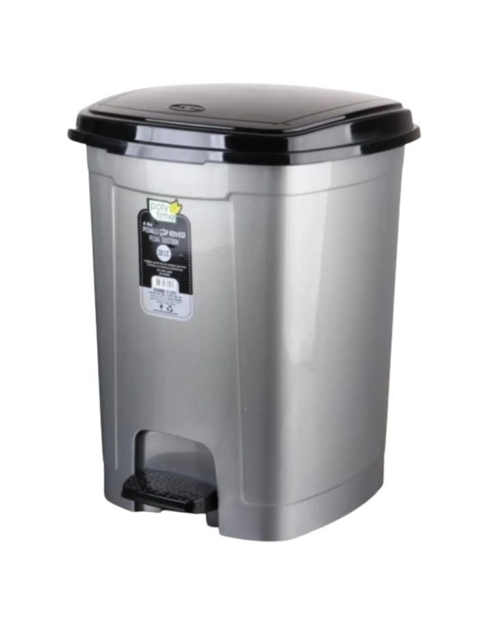 Polytime Çöp Kovası Pedallı 6 Lt